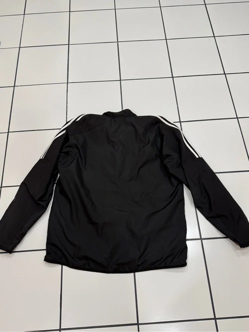 Adidas Men’s XL Black White 3 Stripe Windbreaker Track Jacket 2011 Retro